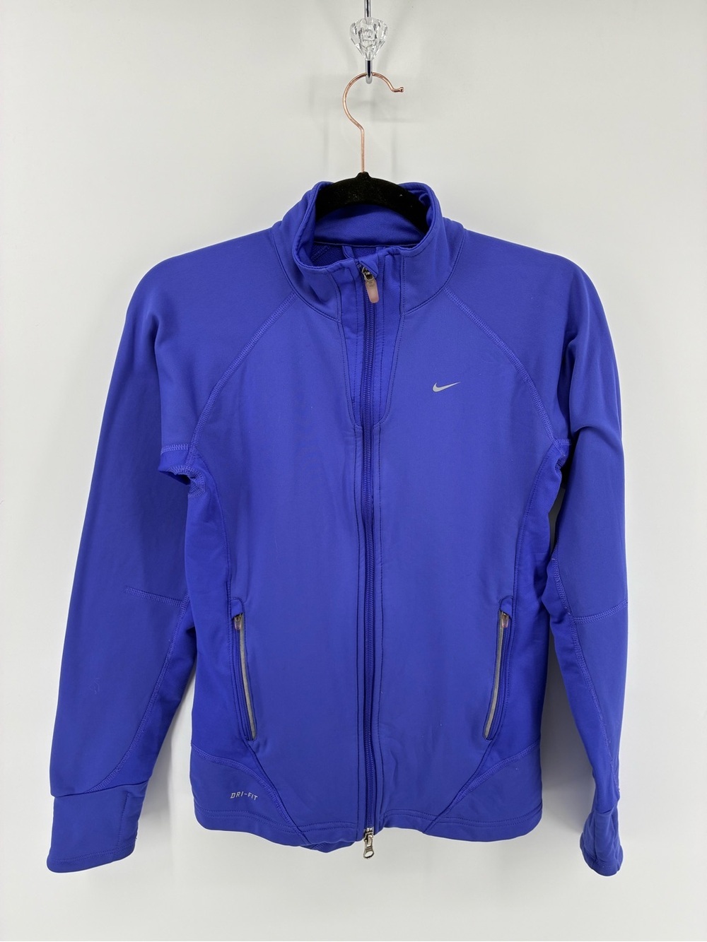 Nike Full-Zip Athletic Jacket in Royal Blue